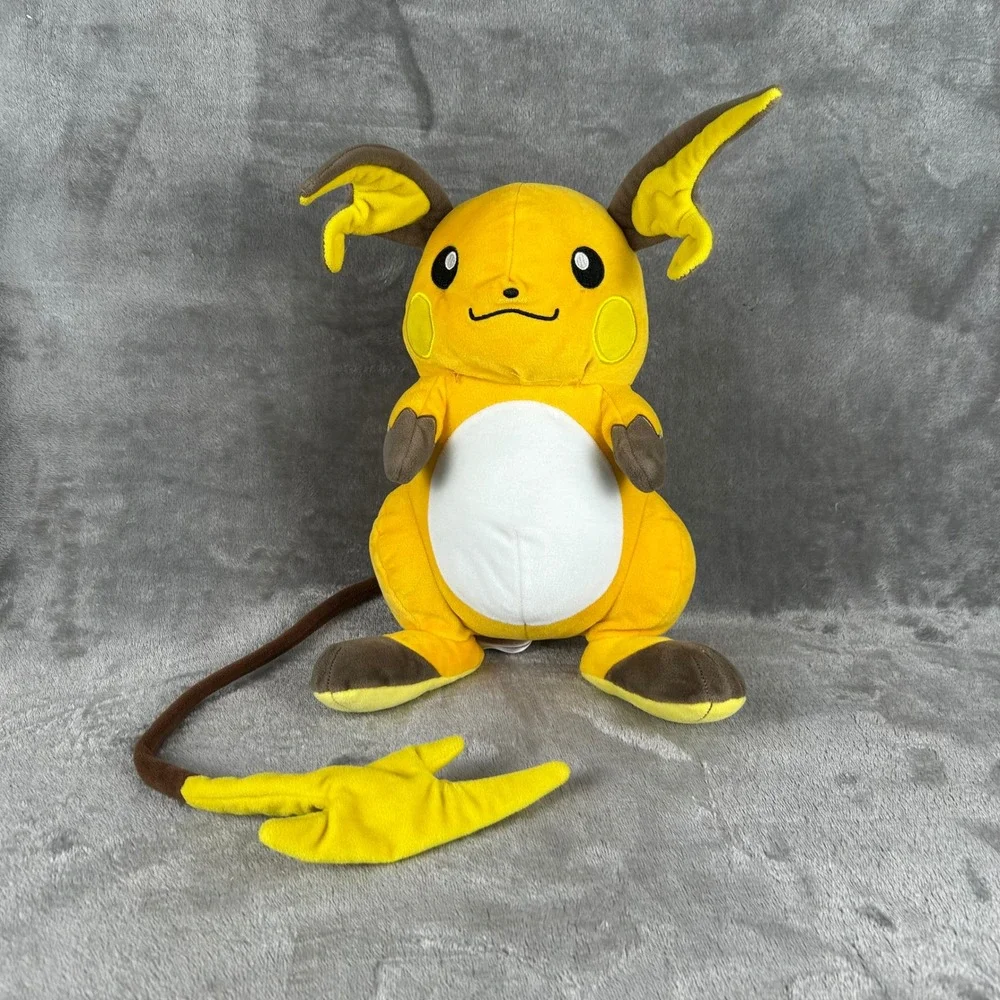 Pokemon Raichu Plush 10 Inch Stuffed Animal Toy 2022 Nintendo Game Freak Orange